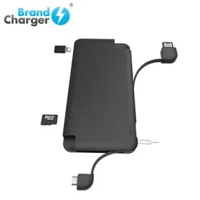 BrandCharger iQ  Powerbank with Syncing Cable, Card Reader and Portable Data Storage