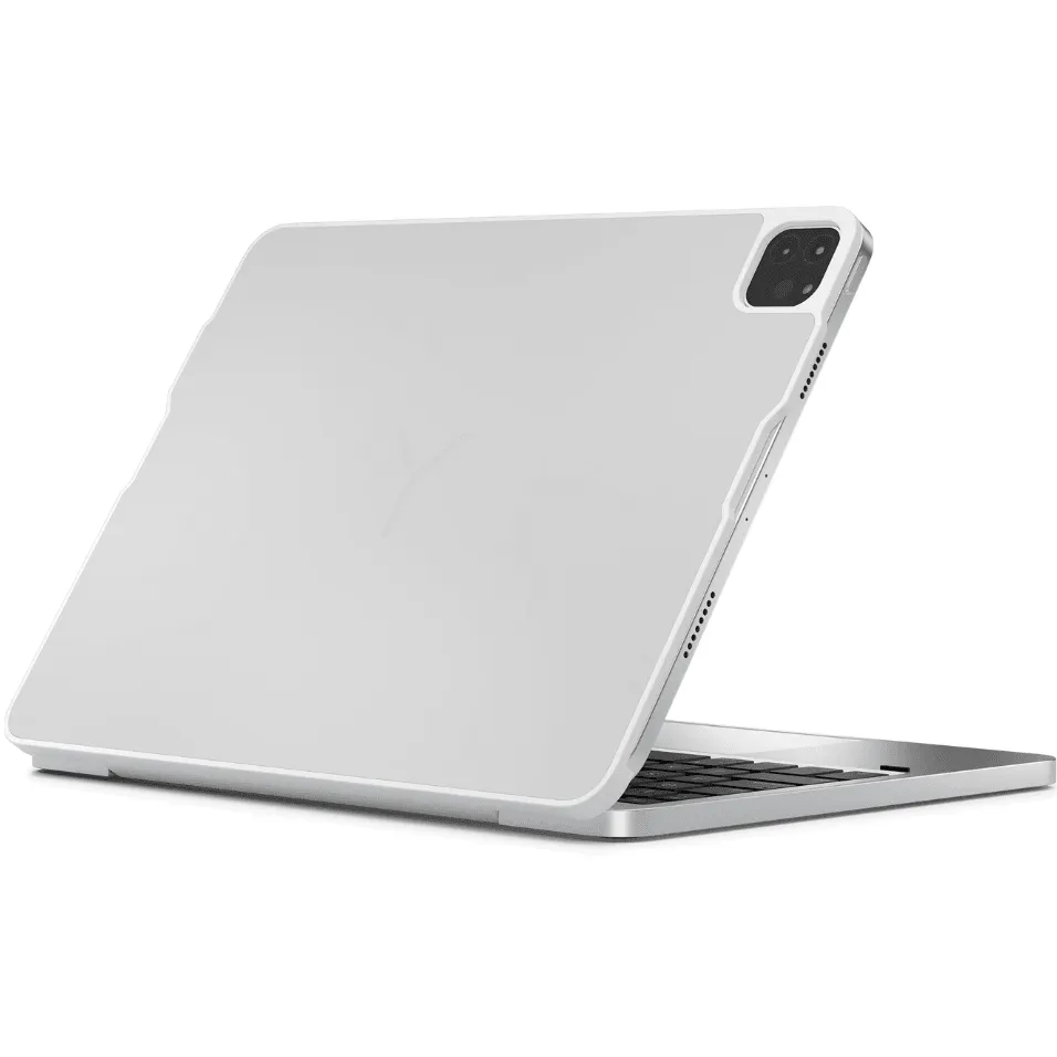 Brydge MAX  Magnetic Keyboard Trackpad Case iPad Pro 12.9" 5th/4th/3rd Gen White Silver