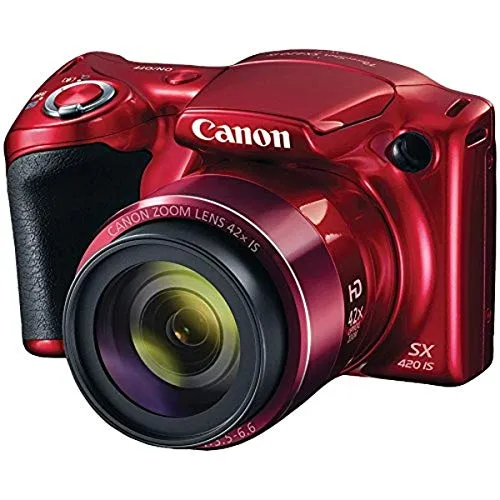 Canon PowerShot SX420 IS Digital Camera - Red