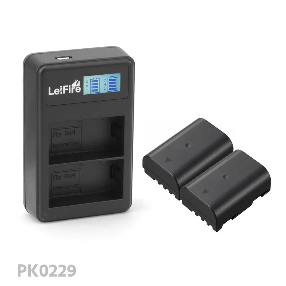 CGPro USB Dual Charger With LCD Display For BLF19E Battery