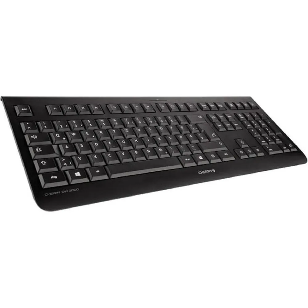 CHERRY JD-0710EU-2 DW 3000 Computer Keyboard & Mouse Black