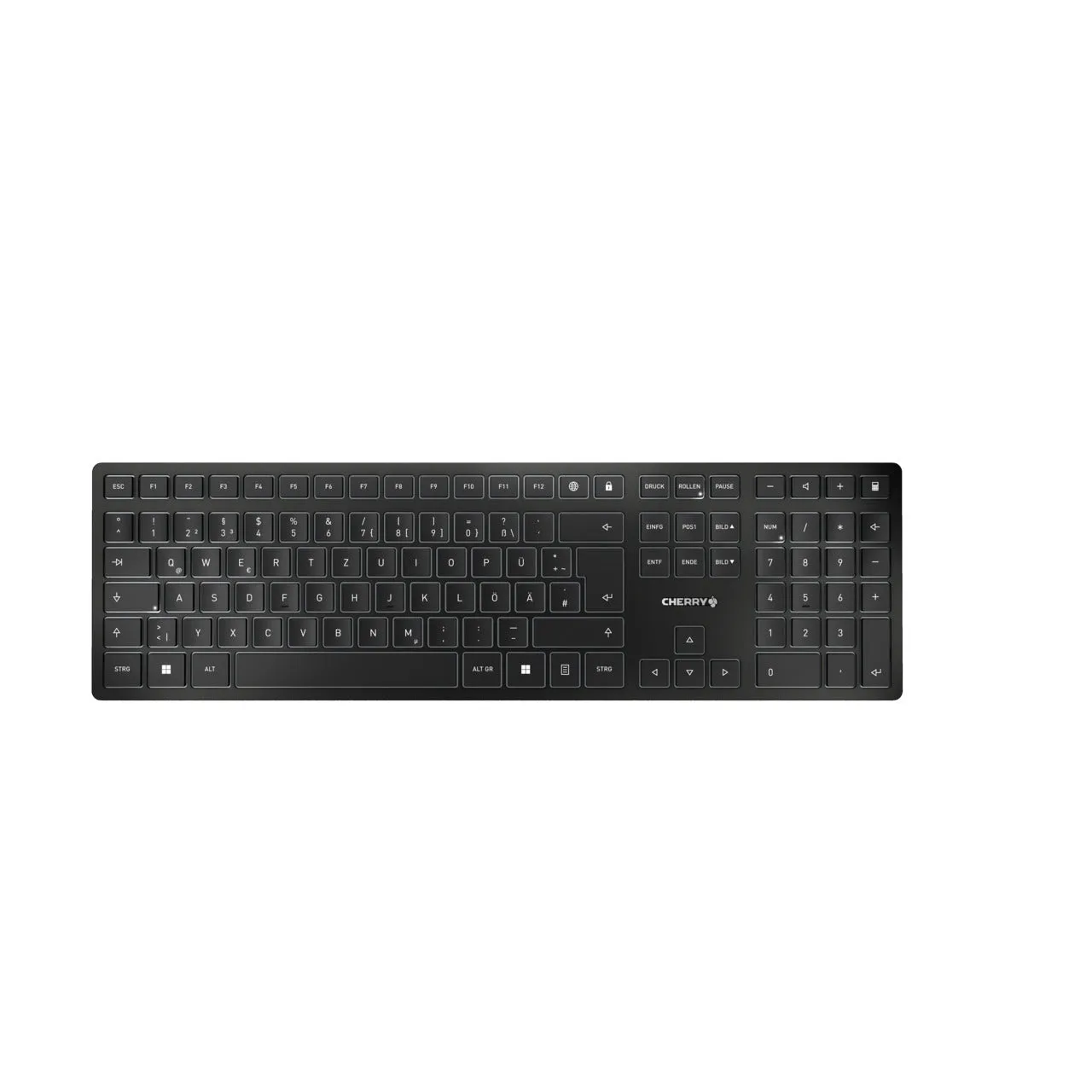 Cherry Kw 9100 Slim - Tastatur Wireless Silver Qwertz De