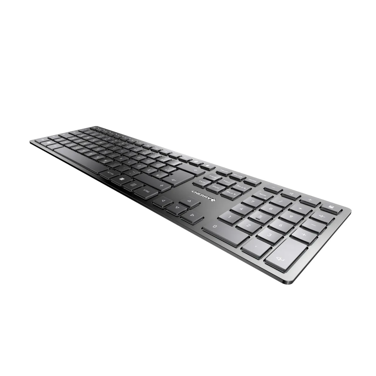 Cherry Kw 9100 Slim - Tastatur Wireless Silver Qwertz De