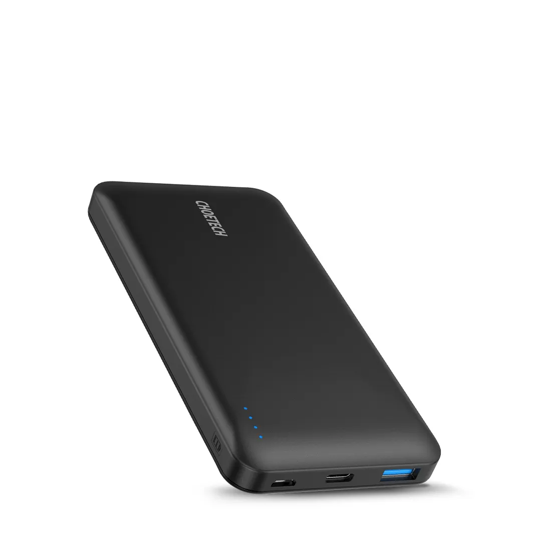 CHOETECH 10000mAh 18W PD with QC 3.0 USB-C PowerBank