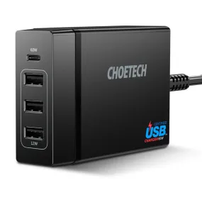 Choetech 3A 1C 72W Output ports wall charger