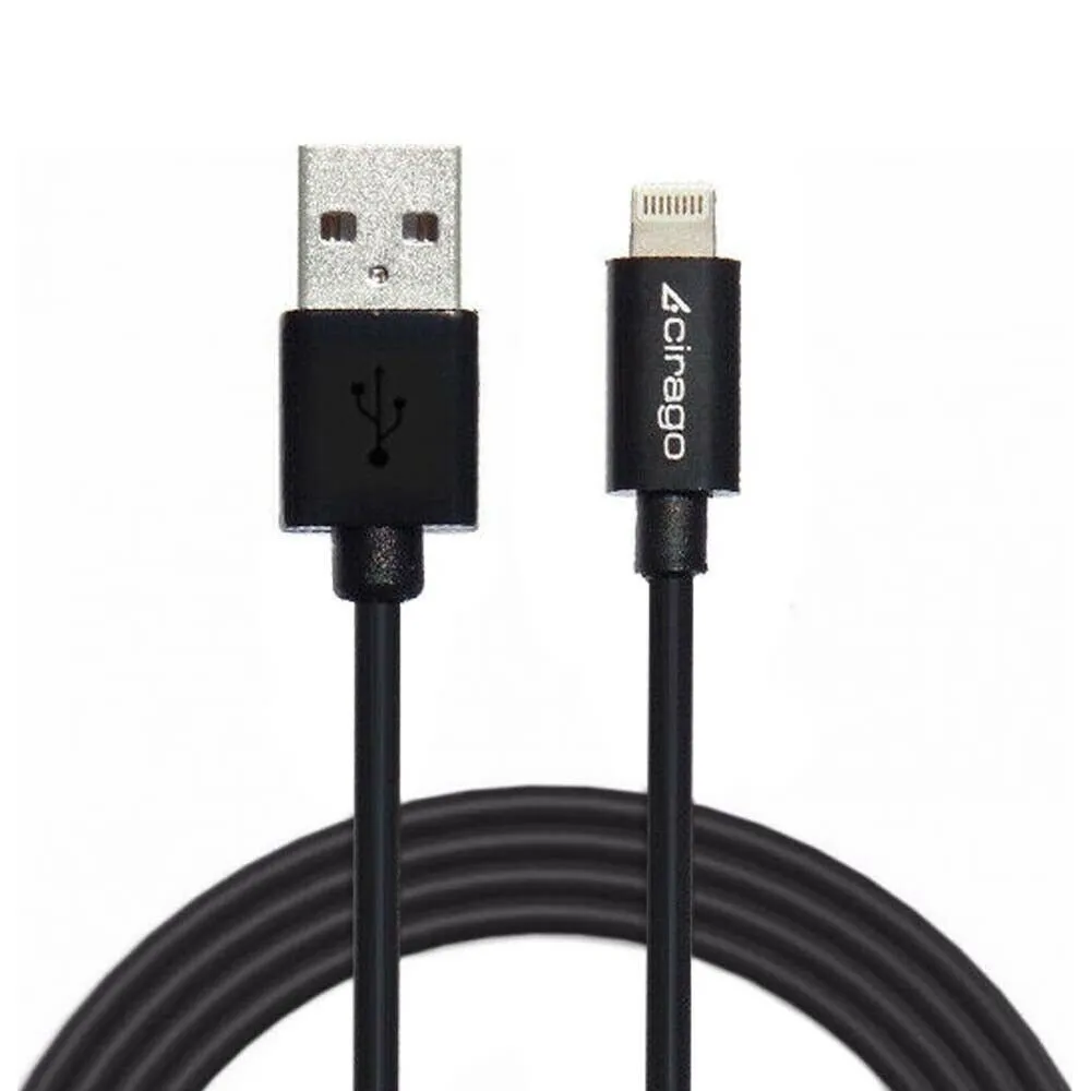 Cirago MFi Certified Lightning to USB Sync / Charging Data Cable Cord for Apple