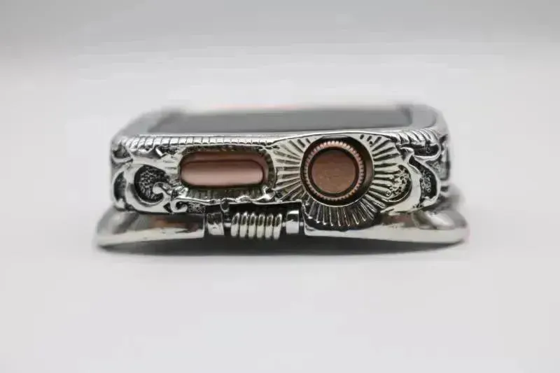 Classy Vintage Carved Watch Protective Case Compatible with Apple Smart Watch