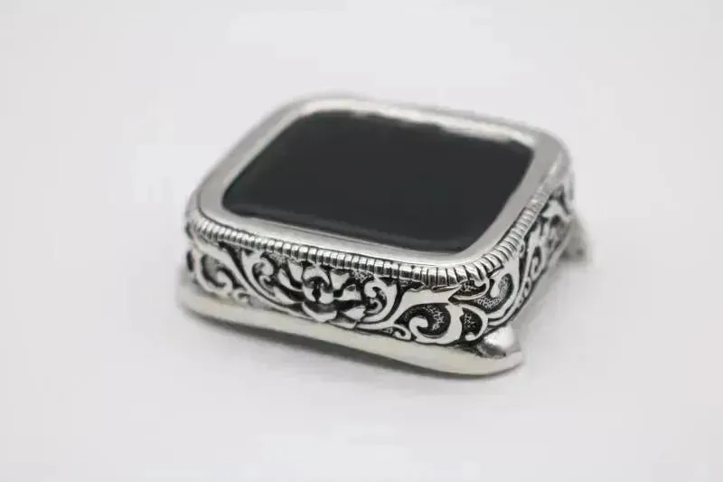 Classy Vintage Carved Watch Protective Case Compatible with Apple Smart Watch