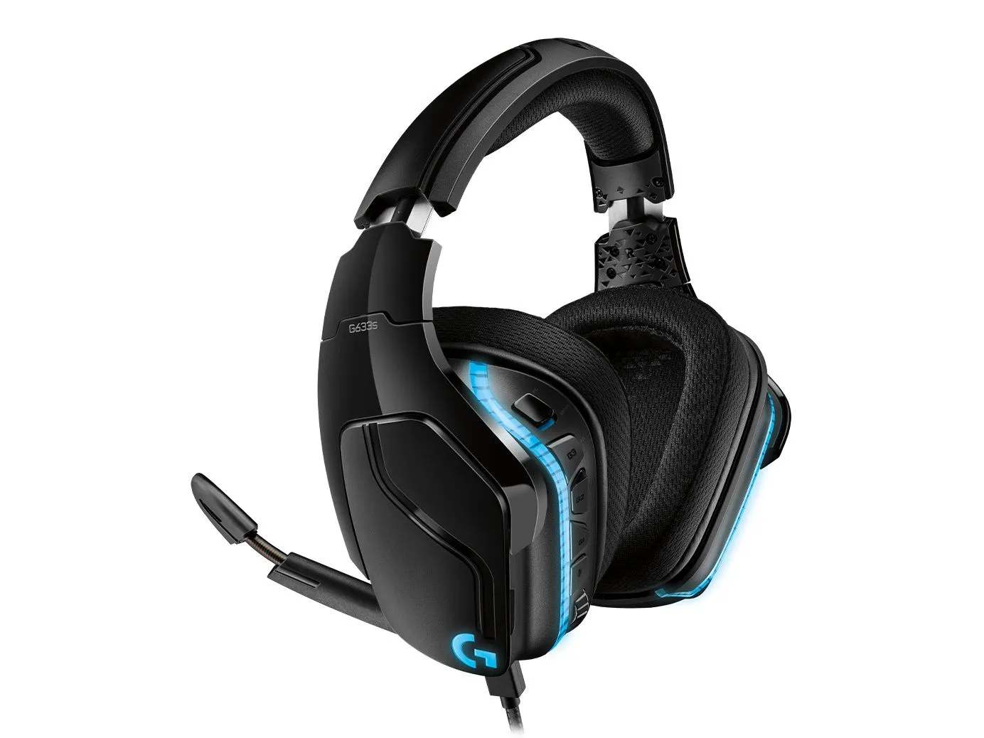 [CLEARANCE] Logitech G633s Surround Sound 7.1 LIGHTSYNC RGB Gaming Headset with DTS Headphone, 50mm PRO-G Audio for Gaming PC and Mobile