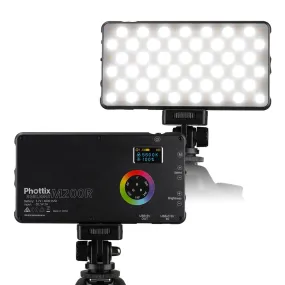 [CLEARANCE] Phottix M200R RGB LED Video Panel Light and USB Power Bank 4000mAh (Black) PH81419