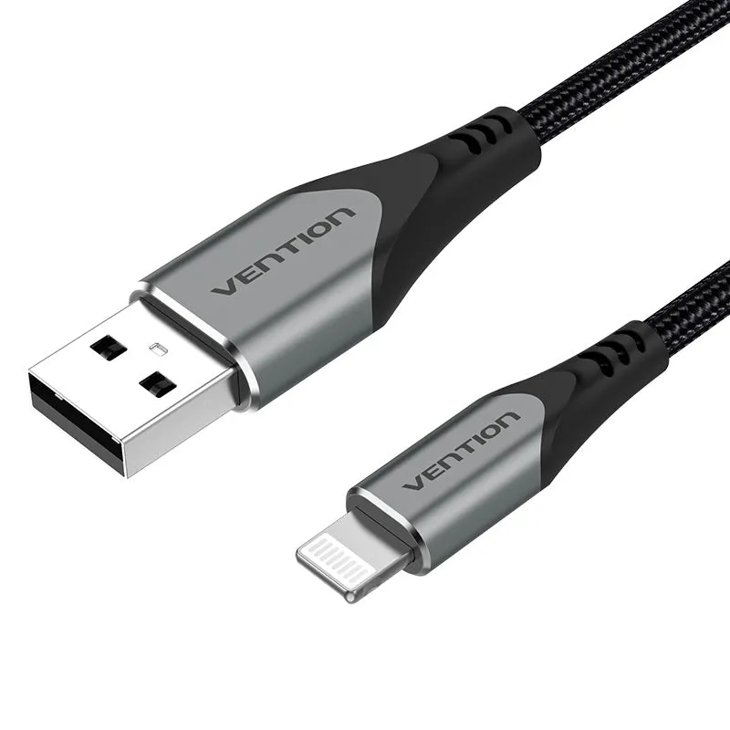 [CLEARANCE] Vention USB 2.0 to Lightning Port Charging and Data Cable for Apple Phones and Tablets (Aluminum, Red, Purple) (0.5M, 1M, 1.5M, 2M) | LAB