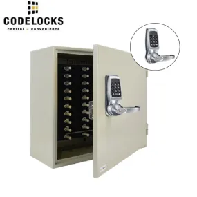 CodeLocks - Key Control Hook Key Control Cabinet w/ CL4510 - Smart Lock - Tubular Latch - Passage Function - Remote Release - Netcode Technology - Optional Size