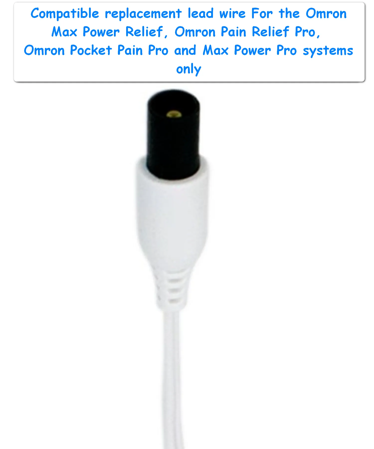 Compatible Electrode Lead Cable with Snaps for Omron Max Power, Pain Relief Pro, Pocket Pro