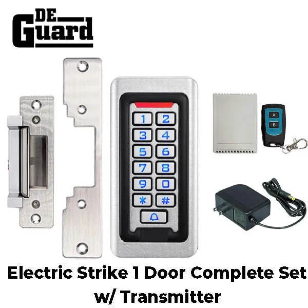 Complete Electric Strike Kit w/ Keypad / Transformer / Wireless Switch Kit - Special Bundle