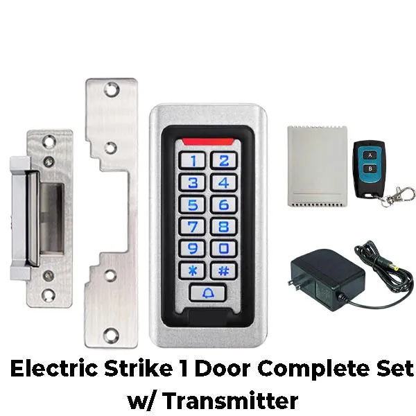 Complete Electric Strike Kit w/ Keypad / Transformer / Wireless Switch Kit - Special Bundle