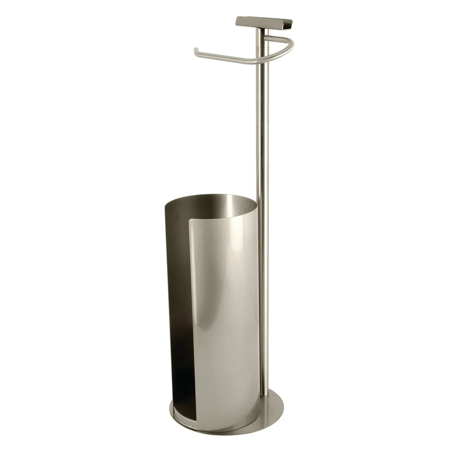 Continental Freestanding Toilet Paper Holder with Roll Storage and Phone Stand