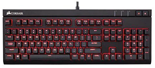 Corsair Keyboard Strafe Mechanical Gaming Keyboard - Red LED Backlit - USB Passthrough - Cherry MX Red Switch