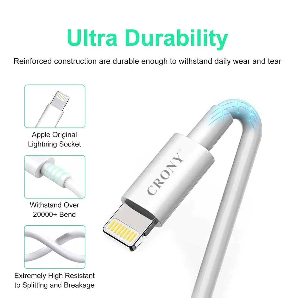 CRONY CR-001 Support Quick Charge&Data C-Lighting Cable 3A