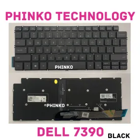 DELL Inspiron 14-7000 2in1 7390 7391 5491 5400 P126G001 Backlit keyboard BLACK