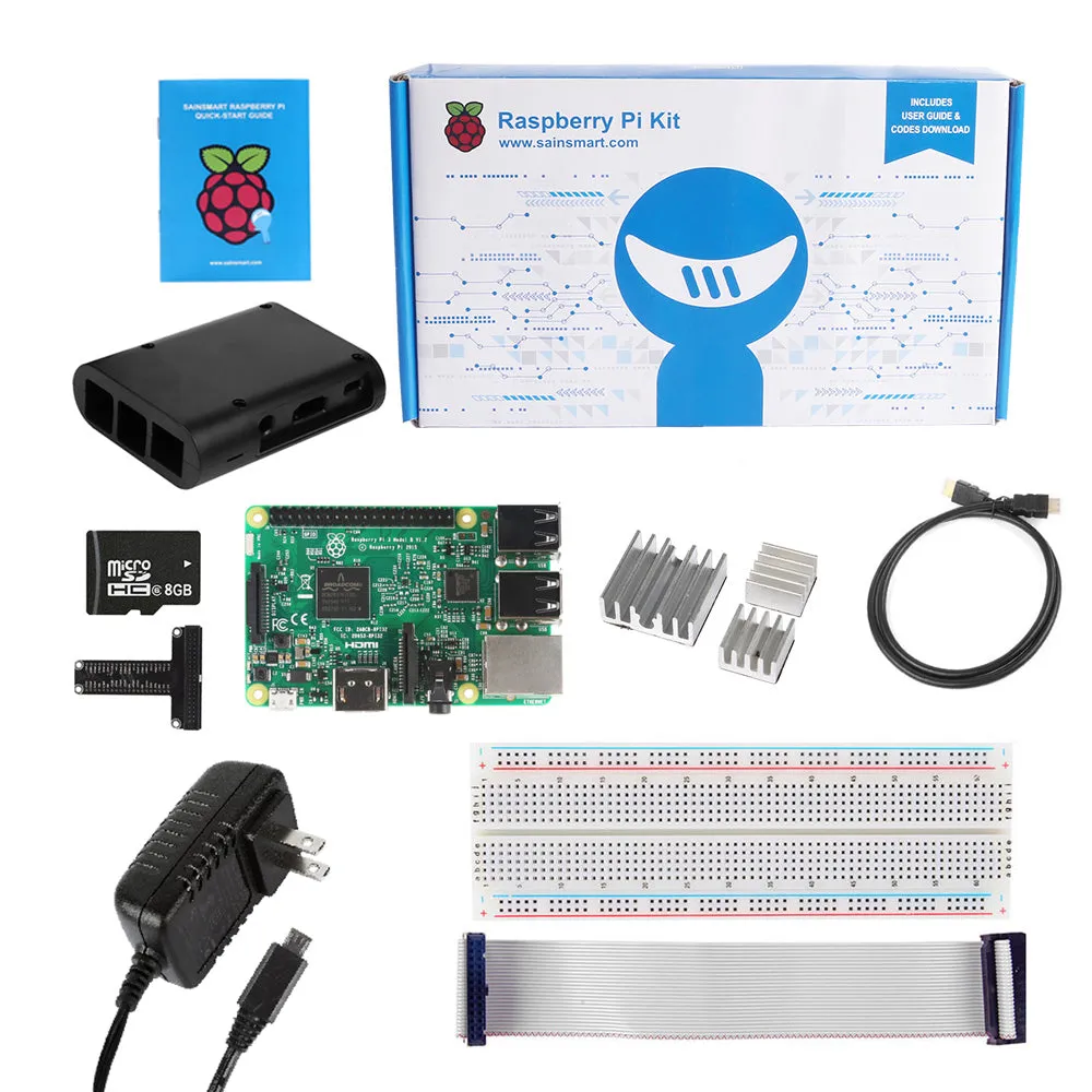 [Discontinued] Raspberry Pi 3 Ultimate Kit, Black ABS Case