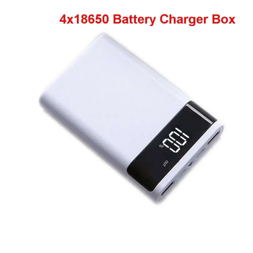 DIY Dual USB Power Bank Case with LED Display for 6 x 18650 Batteries