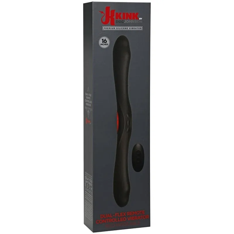 Doc Johnson Kink Dual Flex Silicone Vibrator with Remote