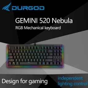 Durgod Gemini 520 Nebula 87 keys RGB Mechanical Lighting Keyboard