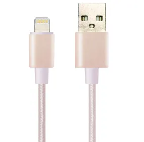 E-Strong 2.4A Lighting Data Cable 100cm - Gold