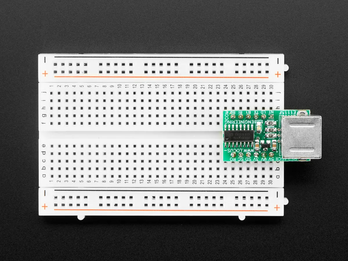 E1115 PS/2 Keyboard to TTL Serial Converter