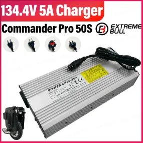 EXTREME BULL Commander Pro 50S 134.4V 5A Original Charger Commander Pro 50S 134.4V 5A Charger 4 Holes Official Accessories