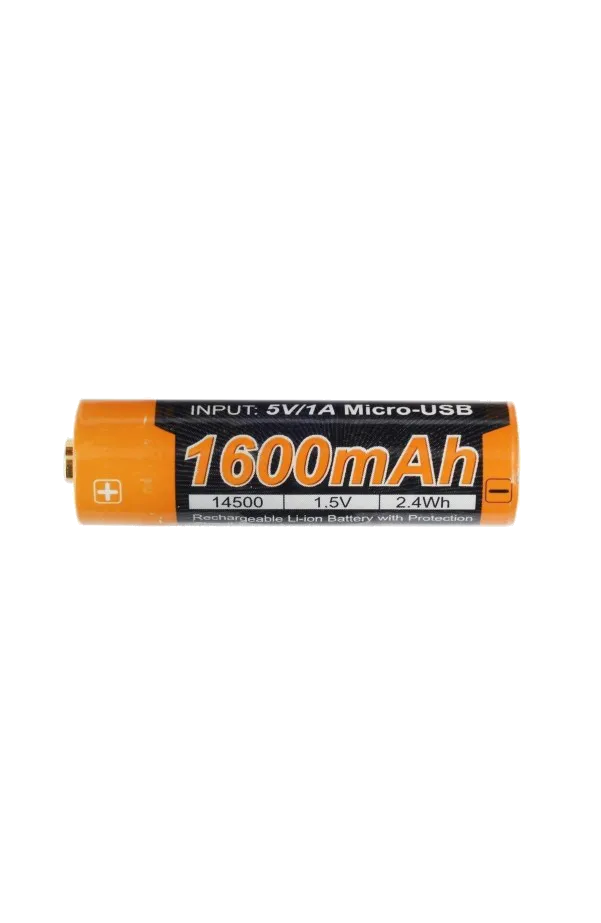 Fenix - 14500 Battery  1600mAh (Micro-USB Rechargeable)