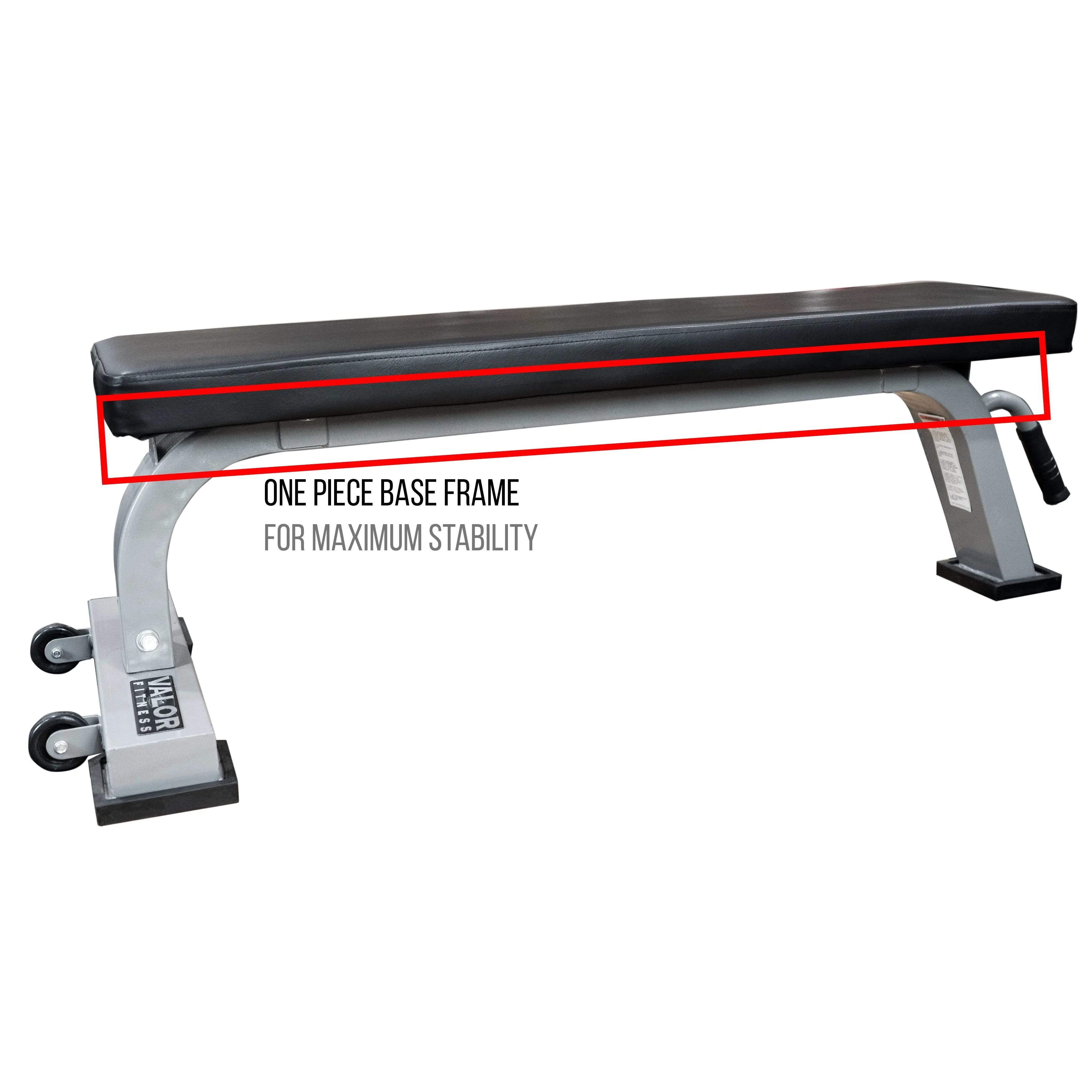 Flat Weight Bench w/ Wheels and Handle