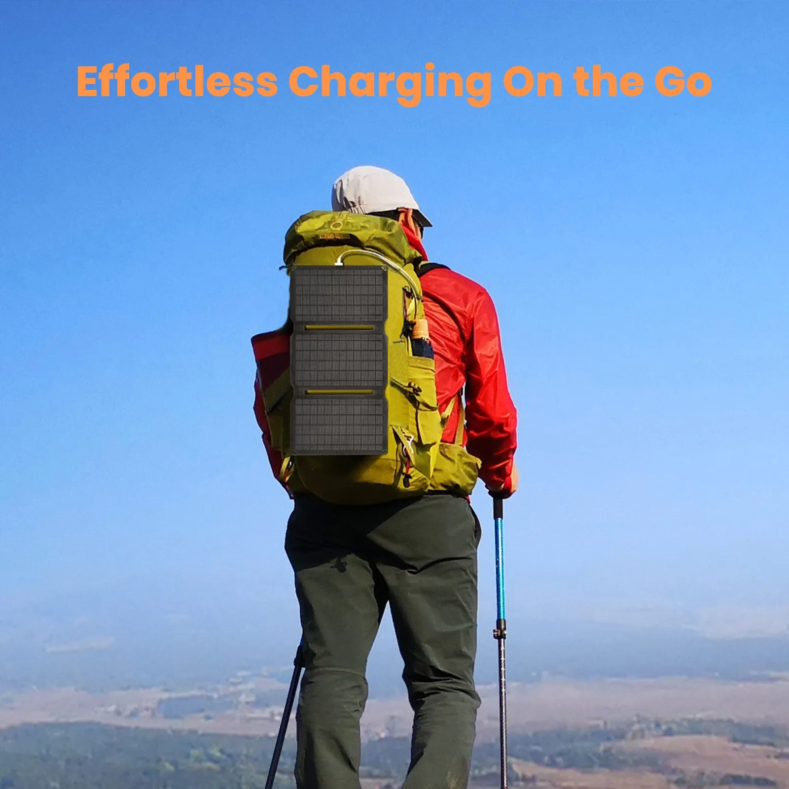 FlexSolar® E15 Portable USB Solar Phone Charger | 15W