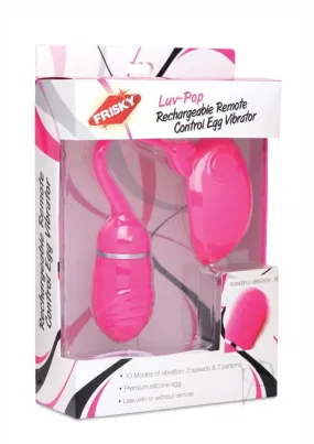 Frisky Luv Pop Recharg Remote Eggvibe Pk