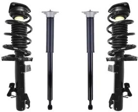 Front Complete Struts & Rear Shocks W/ Mounts For Mazda 3 2010-2013 2.0L 2.5L