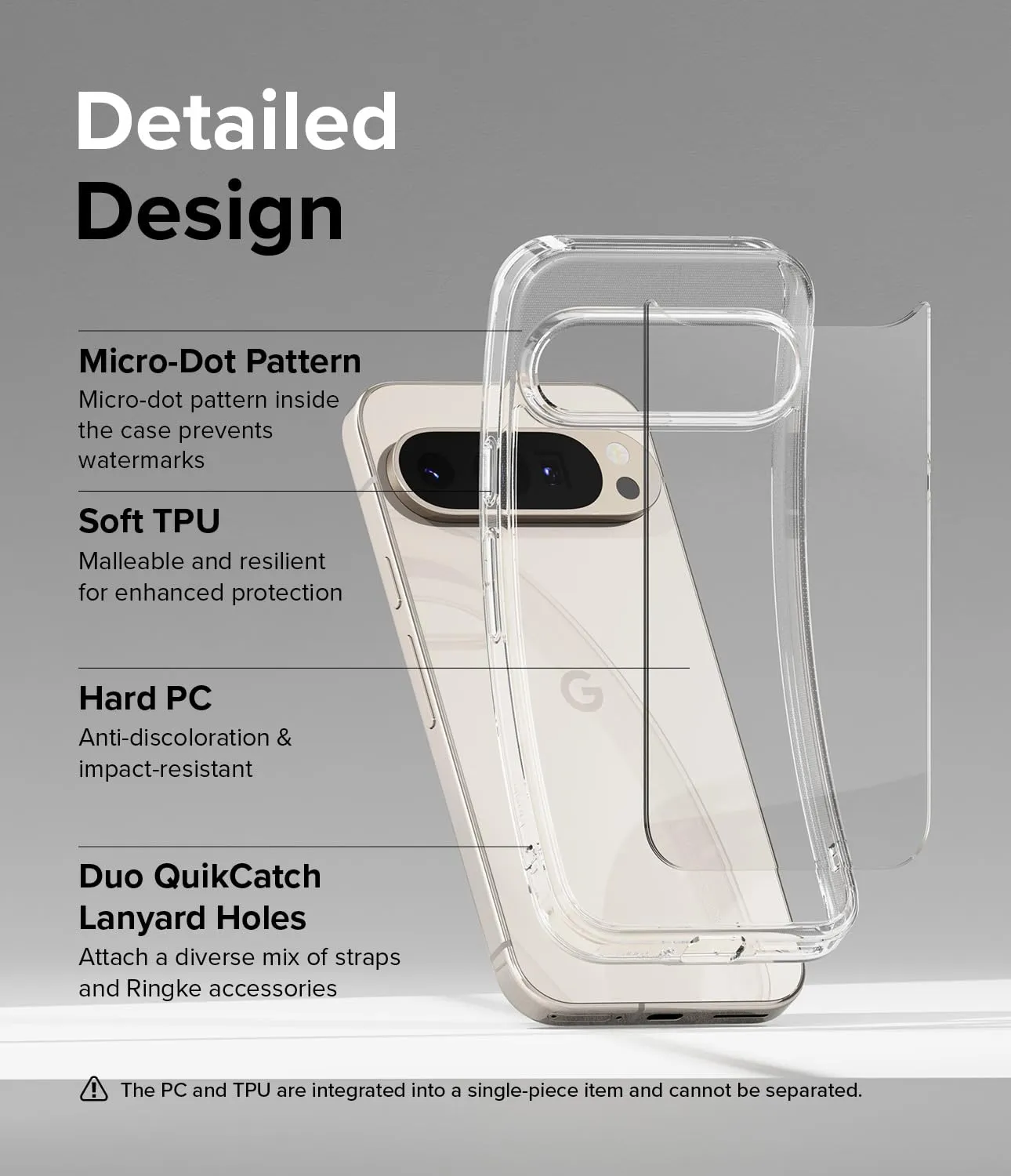 Google Pixel 9 Pro XL Back Cover Case | Fusion - Clear