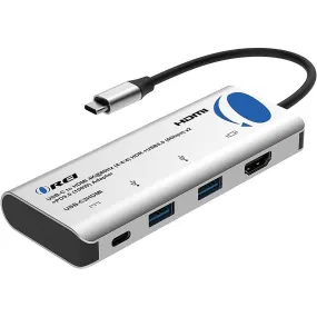 HDMI-C to HDMI Hub 4K@60Hz Adapter USB 3.0 x 2   USB-C PD 3.0 (100W) - Thunderbolt 3, Extend Display