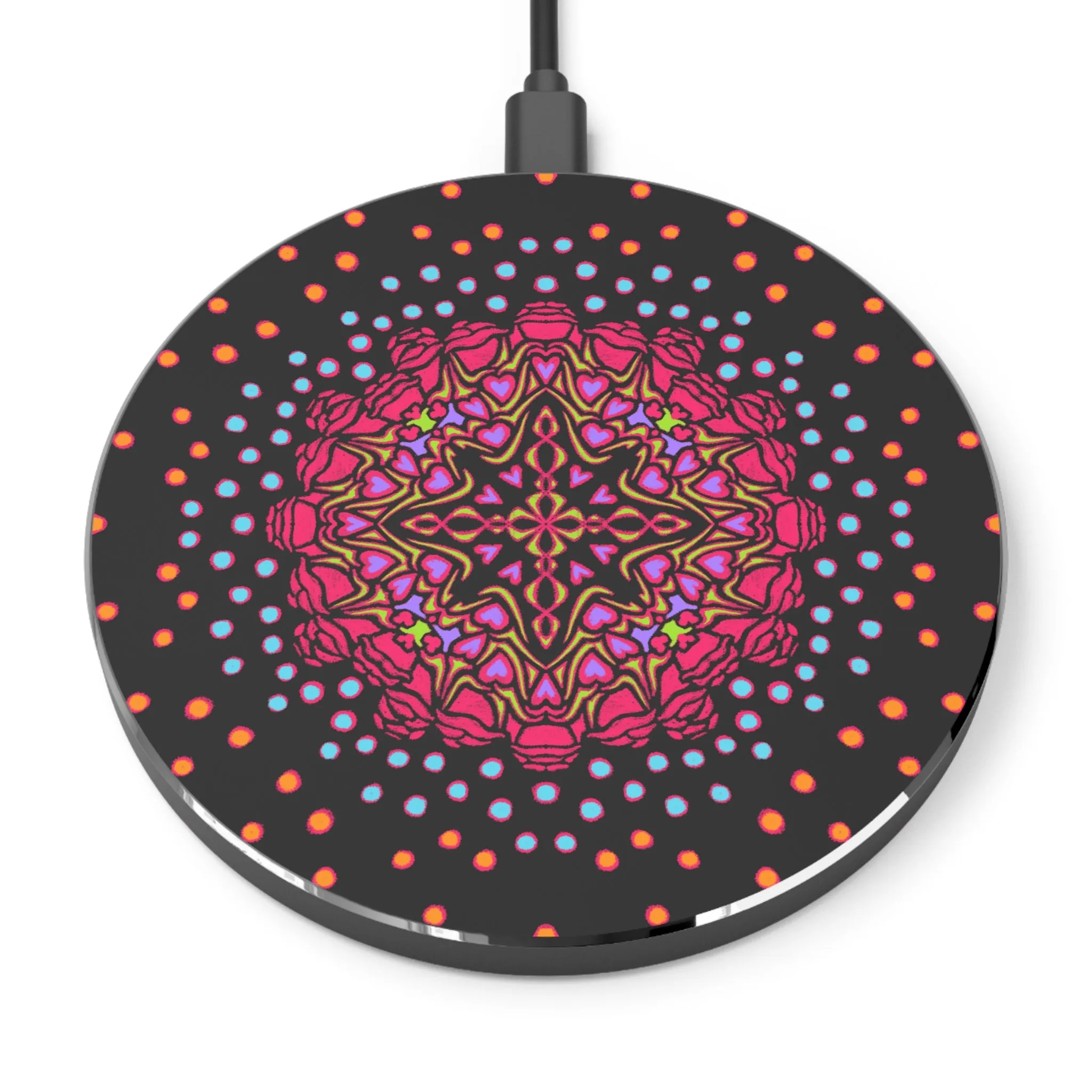 Hearts and Roses Monokai Wireless Charger