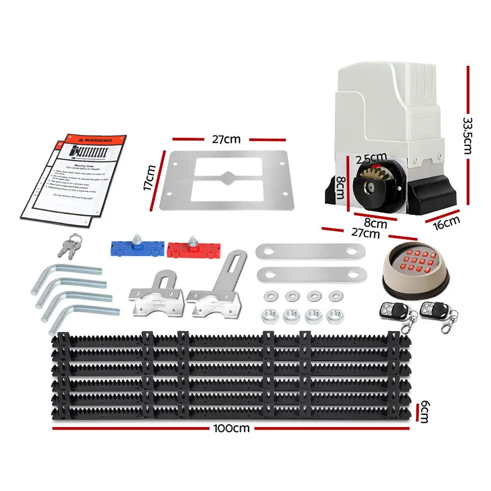 Heavy Duty Electric Sliding Gate Opener with Keypad – LockMaster