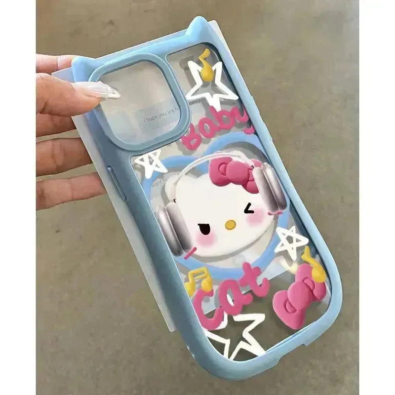 Hello Kitty Cat Ears Phone Case (For iPhones)