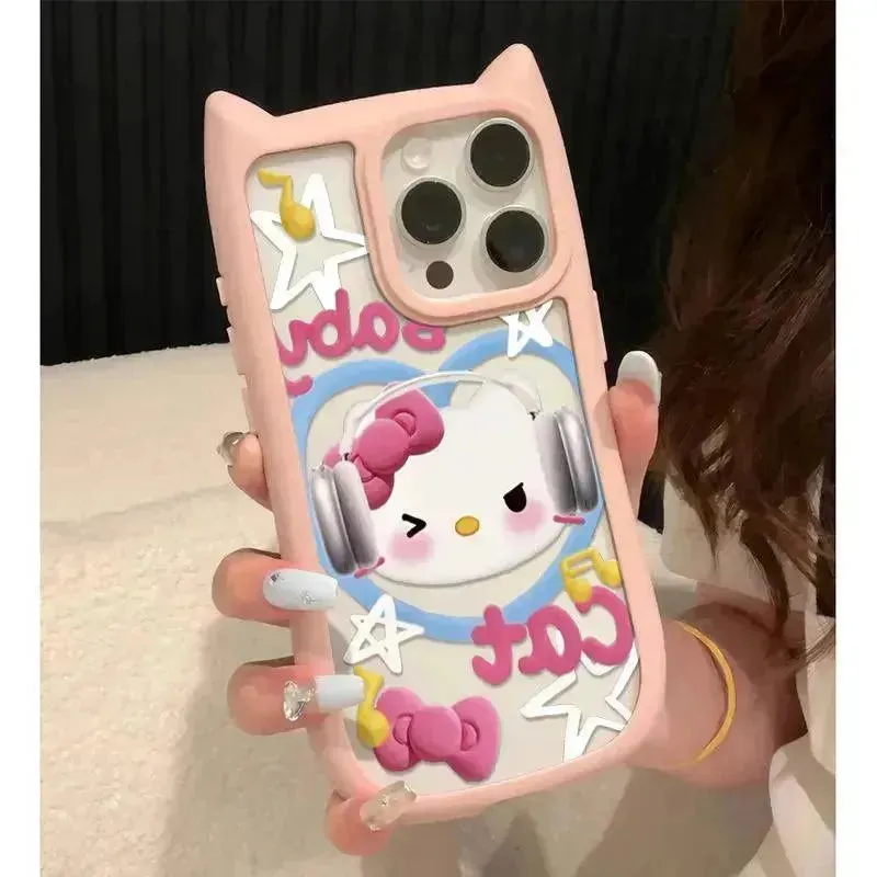 Hello Kitty Cat Ears Phone Case (For iPhones)