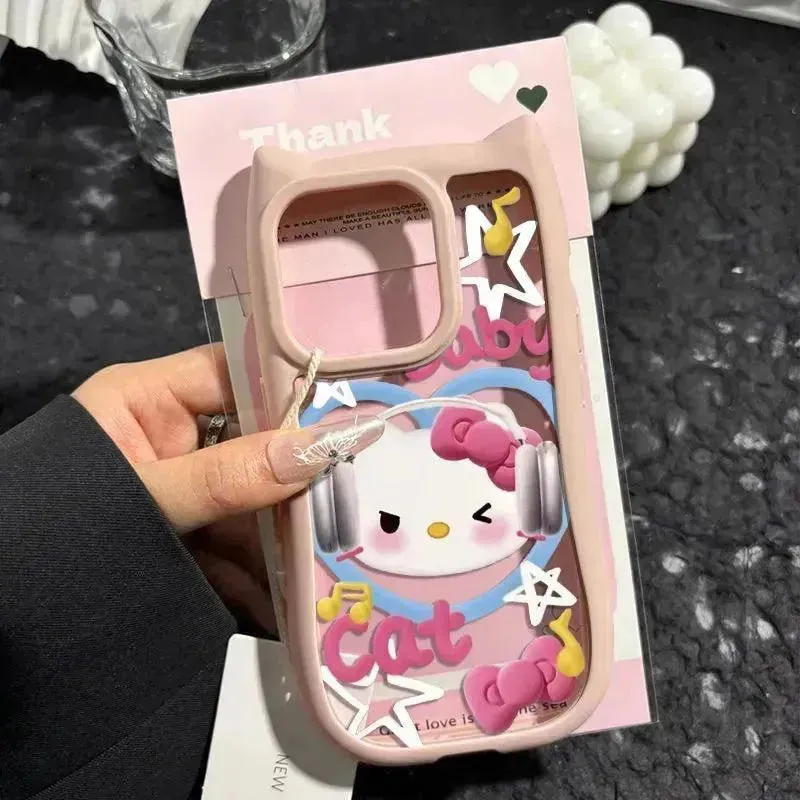 Hello Kitty Cat Ears Phone Case (For iPhones)