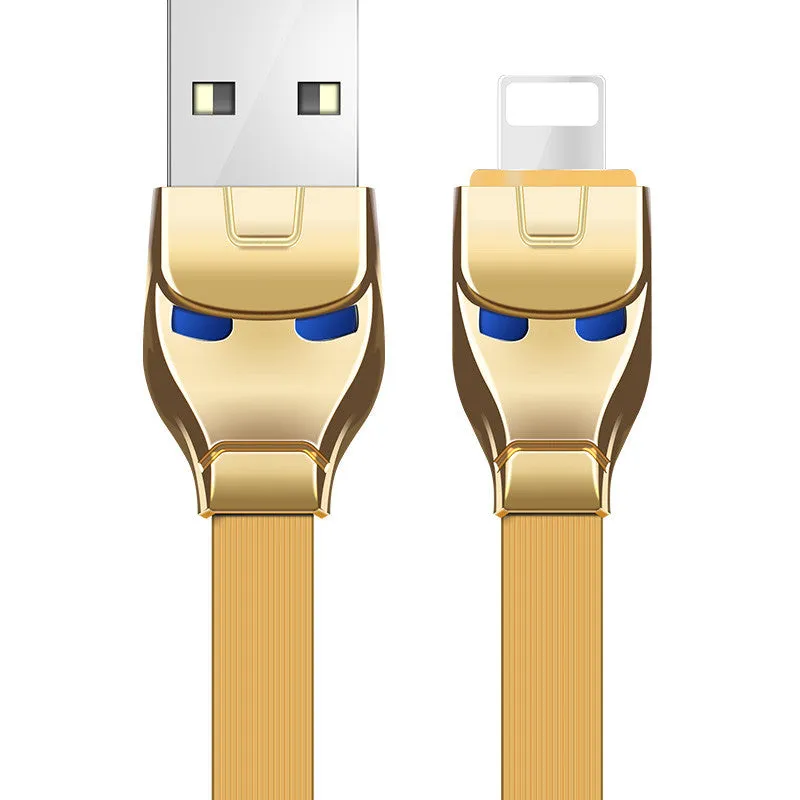 HOCO U14 Steel Man 2.4A Fast Charging Lightning / Type-C / Micro USB Cable