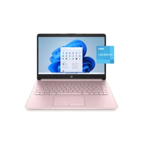 HP 14-cf2112wm Stream 14" HD Celeron N4020 1.1GHz Intel UHD Graphics 600 4GB RAM 64GB SSD Win 11 Home Rose Pink