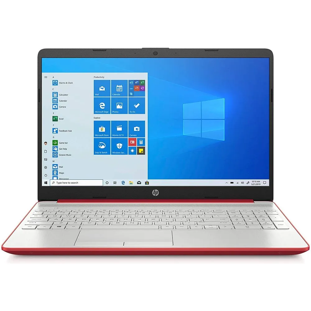 HP 15-dw0083wm 15.6" HD Pentium Silver N5000 1.1GHz Intel UHD Graphics 605 4GB RAM 128GB SSD Windows 10 Scarlet red