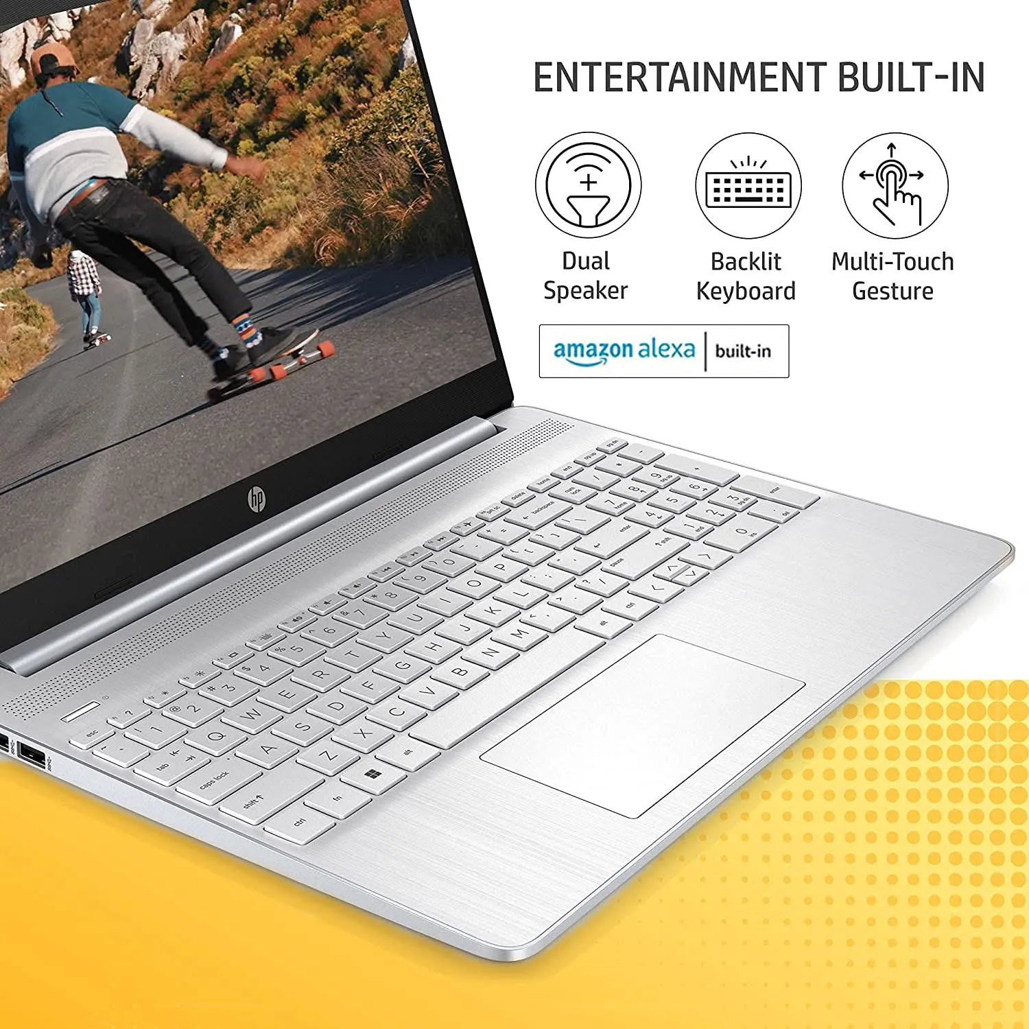 HP 15S-FQ5112TU [CI5-1235U 12TH GEN/16GB DDR4/512GB SSD/NO DVD/WIN11 HOME MSO/15.6 INCH/INTEGRATED GRAPHICS/1 YEAR/SILVER]