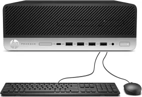 HP ProDesk 600 G4 (SFF) Desktop Computer PC, Intel i5-8500 Six Core (8th Gen), 32GB RAM, 512GB SSD, USB-C, HDMI, DisplayPort, Keyboard & Mouse, Wi-Fi, Bluetooth, Intel HD Graphics 630 - Windows 11 Pro - Grade A Certified Refurbished, 1 Year Warranty