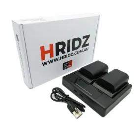 HRIDZ LP-E6 E6NH Batteries & Charger Pack for Canon R7 R6 5D 6D 7D 90D 80D 70D 60D E6NH