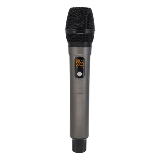 Hridz rechargeable UHF dual channel wireless microphone system for performances, speech teaching