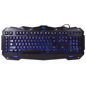 iMicro Desert Cobra IM-KBCOBV8 LED Backlit 110-Key Gaming Keyboard w/5 Programmable Macro Keys (Black)